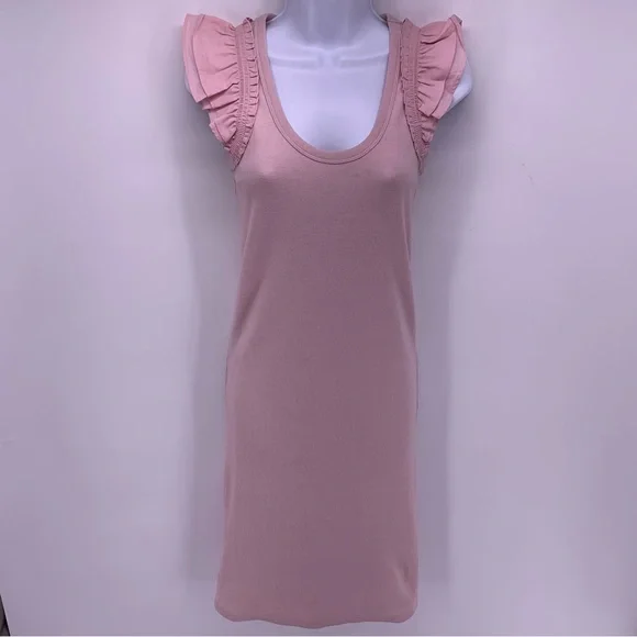 strapless open back dress Free People Movement: Never Better Dress in Neon Coral main image 0